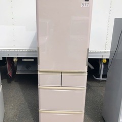 NO 597  ?福岡市内配送設置無料✨?　シャープ SHARP 冷蔵庫（424L・どっちもドア） コーラルゴールド プラズマクラスター冷蔵庫 SJ-PW42W-N 色焼有り