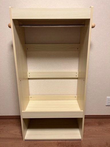 美品 子供用 ハンガーラック ランドセル収納 ワードローブ ②