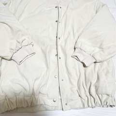 未使用 レディース アウター ジャンバー リブ アイボリー M ...