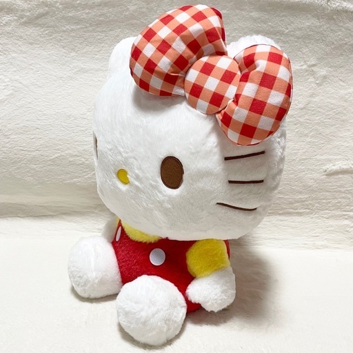 ⭐️サンリオ⭐️約42cm！ハローキティ ギンガムチェックリボンドール