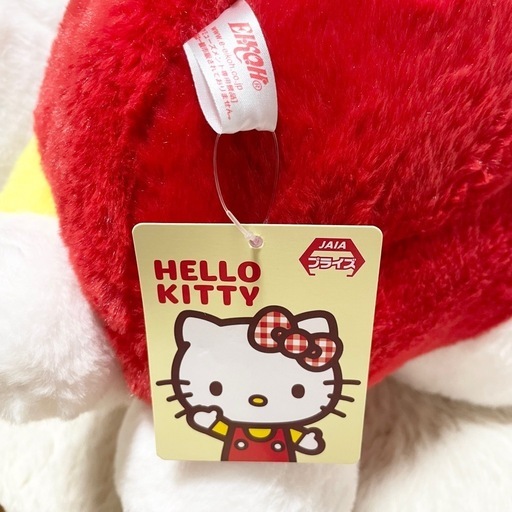 サンリオ　ハローキティ　マスコット　ぬいぐるみ　リボン　ギンガムチェック　フリル ハローキティ ギンガムチェックリボンドールGJ | オンラインクレーン