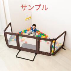 【日本育児】おくだけとおせんぼ スマートワイド＋おまけ（おくだけとおせんぼ）　ベビーゲートの画像