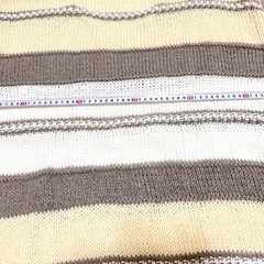 未使用 ニットワンピース チュニック L〜LL ボーダー 長袖 冬の画像