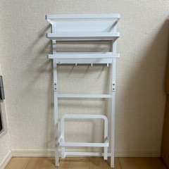 【取引中】【美品】洗濯機横 隙間収納 アイアンラック