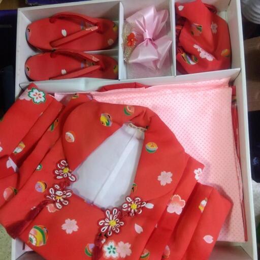 横須賀￥30000の品３歳七五三着物フルセット