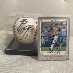 大谷翔平 日ハムフィギュア&直筆サインボールセット 大谷翔平 日ハム