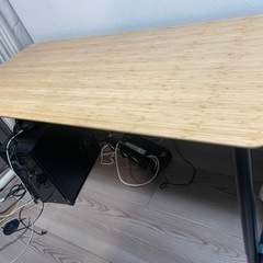 シンプルデスク ワークデスク 幅140cm 奥行65cm