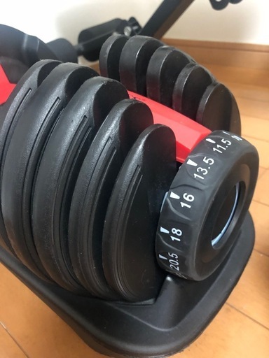 ダイヤル式ダンベル+ベンチセット(ヨガマット付けます)