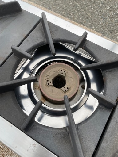 ■使用数回 美品 中古品 リンナイ 卓上３口コンロ RSB-306SV LPガス 2016年 738ｘ275ｘ151ｍｍ 動作問題なし■
