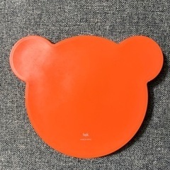 人気の子供食器takキッズディッシュプレートベアオレンジの画像