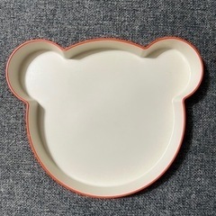 人気の子供食器takキッズディッシュプレートベアオレンジ