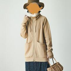 【フェリシモ】大人気♪あったか パーカー風裏起毛ダブルジップブルゾンの画像