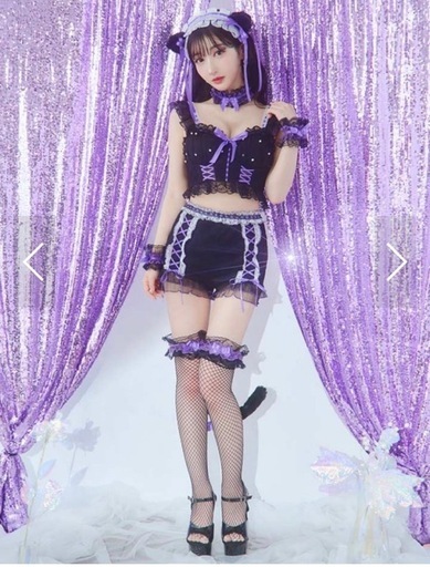 ハロウィン　猫コスプレ