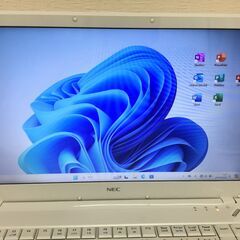 😸【美品】ノートパソコン「NEC」 Win11 最新office2021付属 管理No21の画像