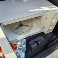 電子レンジ　稼働品　ターンテーブルの画像
