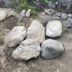 庭石 セット イエロー 乱形石 22kg+ 砂利22kg ブラウン 茶色