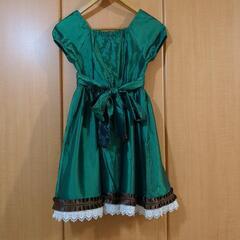 フォーマル　ドレス　緑　120センチの画像