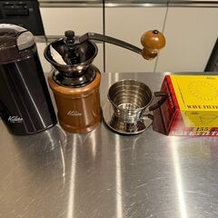 kalita　コーヒー　ハンドドリップ　セット　ミル　ドリッパー...