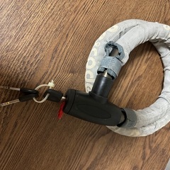 【美品】バイクなどに！極太ワイヤーロック（キー３本付き）の画像