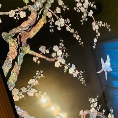【決まりました】テーブル　中国民芸品　螺鈿　最終の画像