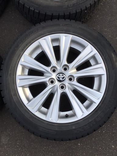 30アルファード純正 AW バリ溝 235/50R18 ダンロップ スタッドレスタイヤ 4本セット