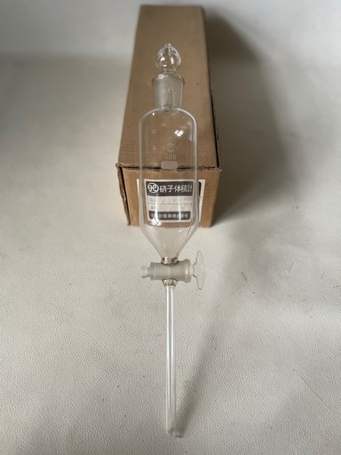北海計量器株式会社 硝子体積計 分液ロート 円筒形 300ml 11 SUPER 中古品