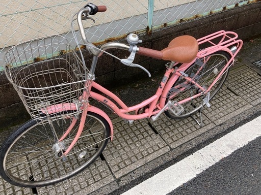 【26インチ自転車】内装3段変速、LEDオートライト付❗️鍵新品❗️スペアキーあり　若林自転車　膳所店　SALE中❗️