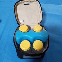メデラmedela保冷剤付き　哺乳瓶ケース 4本収納 黒 ナイロン製