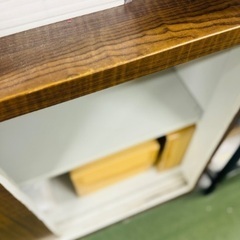 収納ラック スチール ロッカー 収納 プリンター台 オフィス 事務 ラック ラック オープンシェルフ 収納ラック オーディオラック 収納棚 ラック 木目調の画像