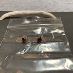 ピアス K10PG  マルマンダインガーネット