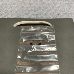 ピアス K10PG  マルマンダインガーネットの画像