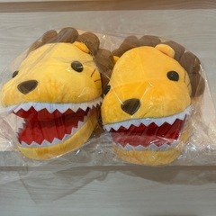 はらぺこアニマルがぶがぶスリッパ新品ライオンの画像