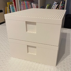 IKEA LEGOボックス2個セット