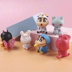クレヨンしんちゃん　6個セット アニマル　動物の画像