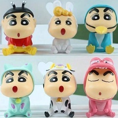 クレヨンしんちゃん　6個セット アニマル　動物