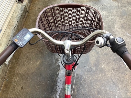 505  パナソニック新機種電動アシスト自転車viviDX26インチレッドボディー