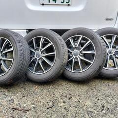 軽自動車用　夏タイヤ　2シーズン使用　155/65R13 とホイ...