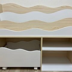 ニトリ　本棚　キッズシェルフ　キッズ収納の画像