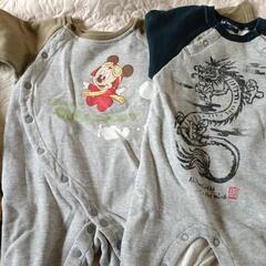 ベビーロンパース　秋冬用　４着　７０〜80ｃｍの画像