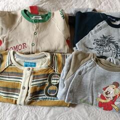 ベビーロンパース　秋冬用　４着　７０〜80ｃｍ