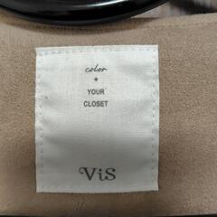 VIS ノーカラージャケット ピンクベージュＬの画像