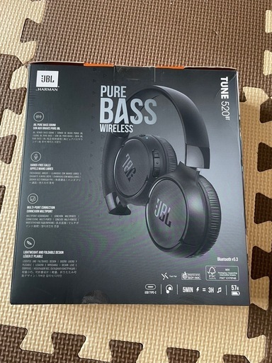 ワイヤレスヘッドホン　JBL TUNE 520BT