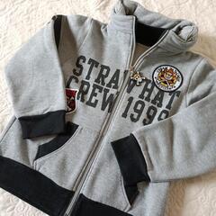 ワンピース　裏起毛ジップアップパーカー　130ｃｍの画像