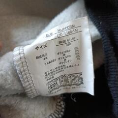ワンピース　裏起毛ジップアップパーカー　130ｃｍの画像