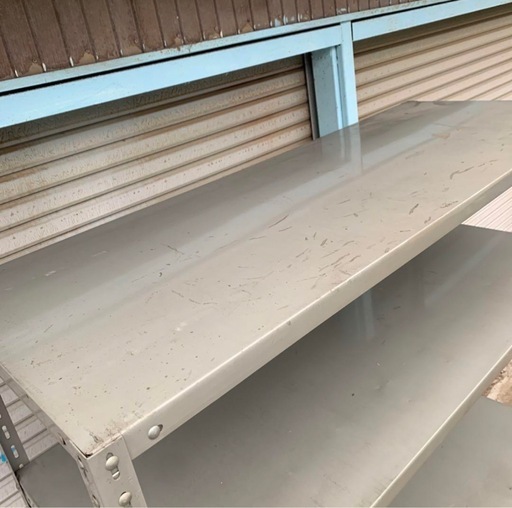 引き取り限定　埼玉発　②業務用スチールラック 4段 グレー 180cm
