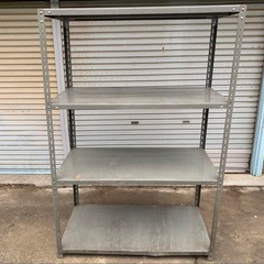 引き取り限定　埼玉発　①業務用スチールラック 4段 グレー 180cm