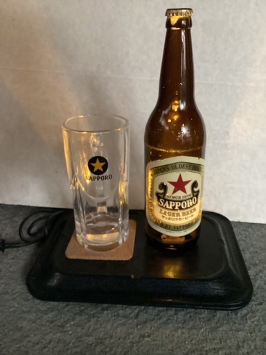 サッポロビールとジョッキ　リメイク品　デスクライト