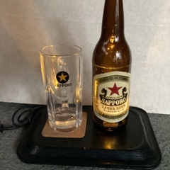 サッポロビールとジョッキ　リメイク品　デスクライト