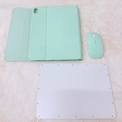 タブレットカバー ワイヤレスキーボード ワイヤレスマウス ipadAir4の画像
