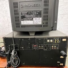 【Pioneer】 パイオニア レーザーカラオケシステム LK-V32 スピーカーセット 昭和レトロ アンティーク Y0413の画像